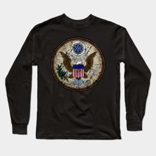 Usa Coat of Arms Long Sleeve T-Shirt